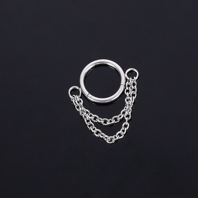 Inel piercing nas Inel piercing septum naz Otel titan albina Nariz Piercing ureche Cartilage Tragus Goth Piercing Nez Cuff