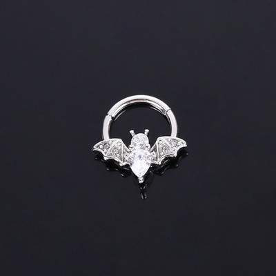 Inel piercing nas Inel piercing septum naz Otel titan albina Nariz Piercing ureche Cartilage Tragus Goth Piercing Nez Cuff