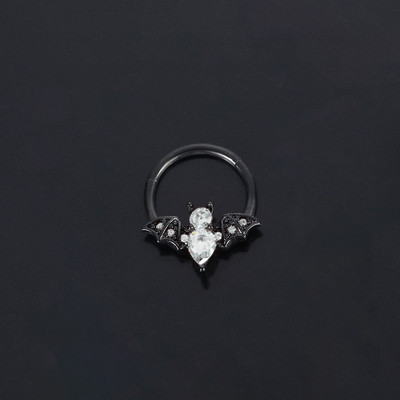 Inel piercing nas Inel piercing septum naz Otel titan albina Nariz Piercing ureche Cartilage Tragus Goth Piercing Nez Cuff