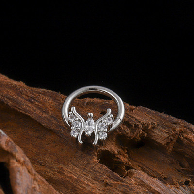 Inel piercing nas Inel piercing septum naz Otel titan albina Nariz Piercing ureche Cartilage Tragus Goth Piercing Nez Cuff