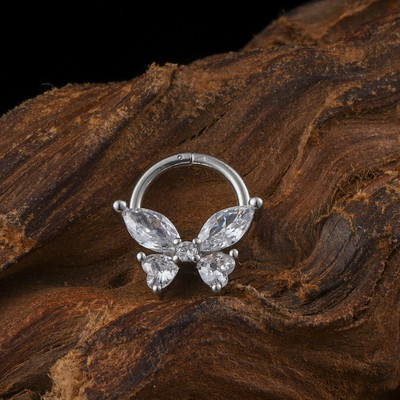 Inel piercing nas Inel piercing septum naz Otel titan albina Nariz Piercing ureche Cartilage Tragus Goth Piercing Nez Cuff