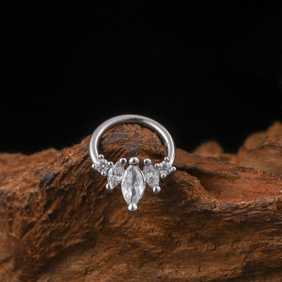 Inel piercing nas Inel piercing septum naz Otel titan albina Nariz Piercing ureche Cartilage Tragus Goth Piercing Nez Cuff