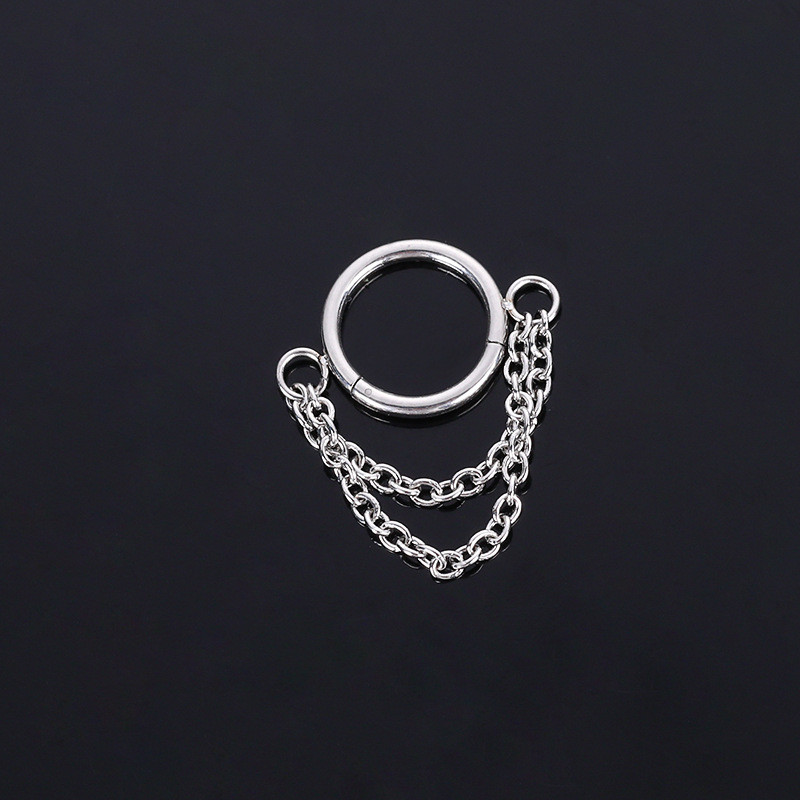 Inel piercing nas Inel piercing septum naz Otel titan albina Nariz Piercing ureche Cartilage Tragus Goth Piercing Nez Cuff