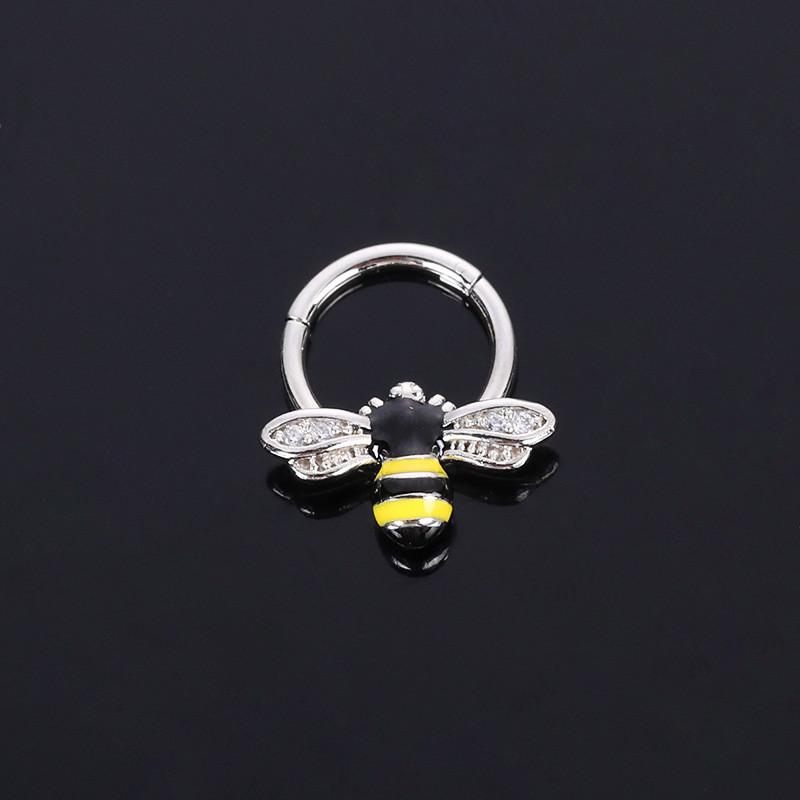 Inel piercing nas Inel piercing septum naz Otel titan albina Nariz Piercing ureche Cartilage Tragus Goth Piercing Nez Cuff