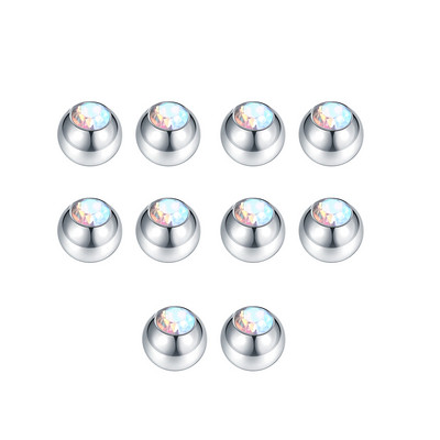 10 buc/lot oțel CZ bijuterie de schimb bile de rezervă Labret limba inel ureche burtă sprâncene piercing atașament 16G 14G DIY bijuterii pentru corp