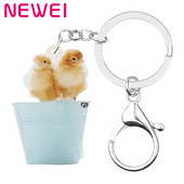 Breloc Newei acrilic pui pui Breloc breloc BigLovely Animal breloc bijuterii pentru femei copil fetiță noutate cadou de aniversare