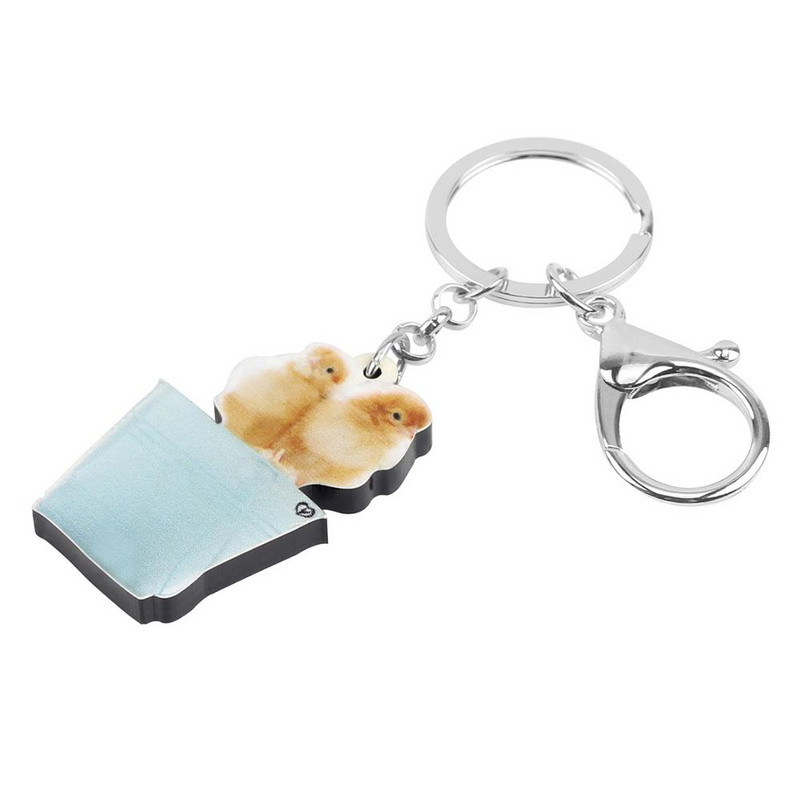 Breloc Newei acrilic pui pui Breloc breloc BigLovely Animal breloc bijuterii pentru femei copil fetiță noutate cadou de aniversare