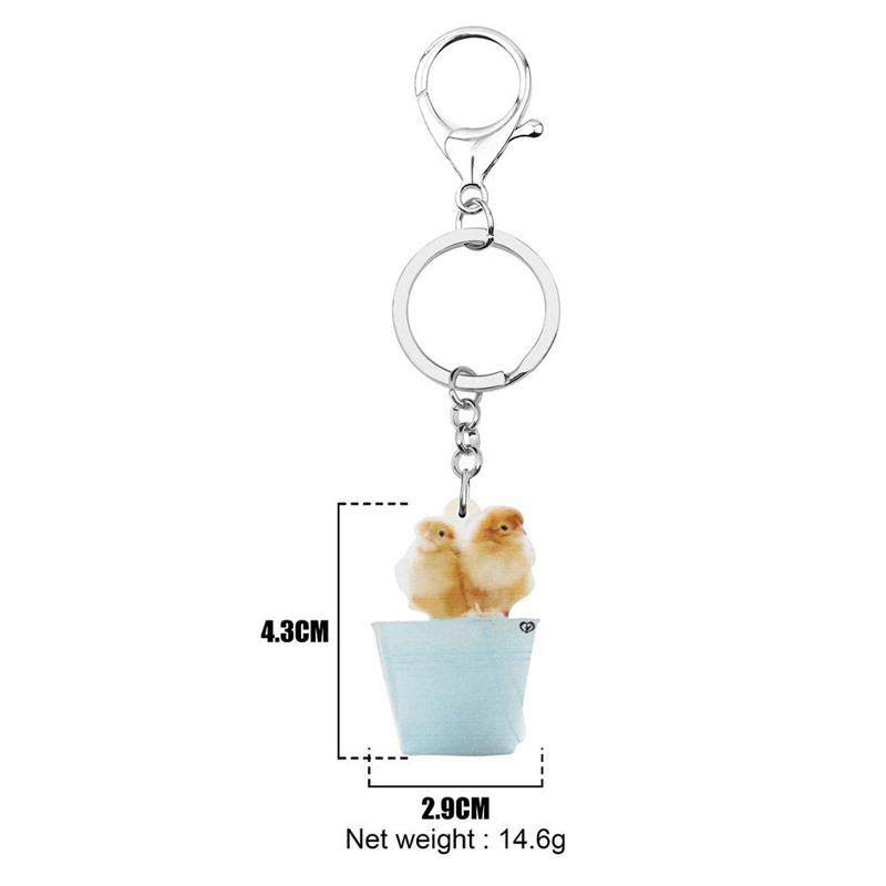 Breloc Newei acrilic pui pui Breloc breloc BigLovely Animal breloc bijuterii pentru femei copil fetiță noutate cadou de aniversare