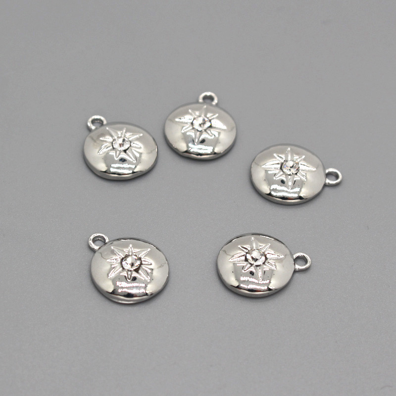 5 bucăți strălucitoare, geometrice, circulare, hexagramă, cercei, din aliaj, cu strasuri, cercei pentru femei, pandantiv, accesoriu de bijuterii