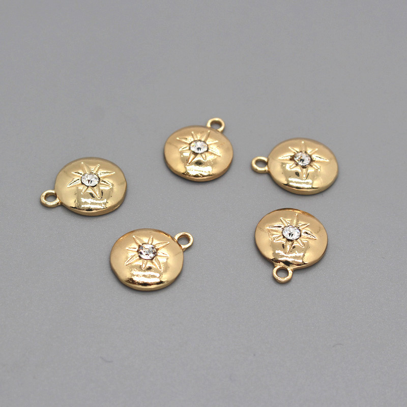 5 bucăți strălucitoare, geometrice, circulare, hexagramă, cercei, din aliaj, cu strasuri, cercei pentru femei, pandantiv, accesoriu de bijuterii