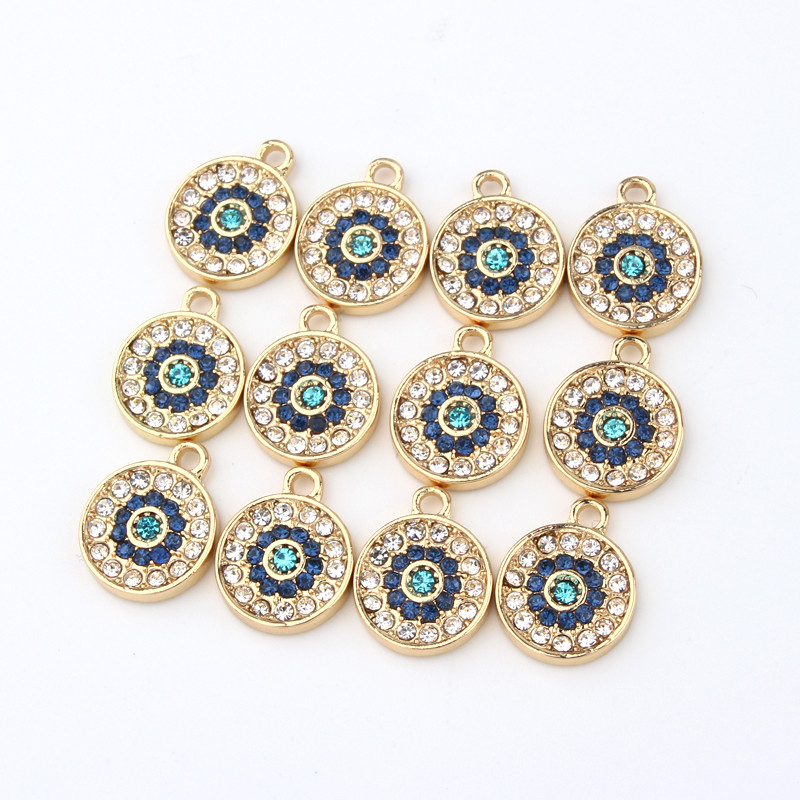 5 bucăți de aur de epocă, cercei rotunji mici, brățară, descoperiri, modă, lucrate manual, cu strasuri, colier, pandantiv, bijuterii