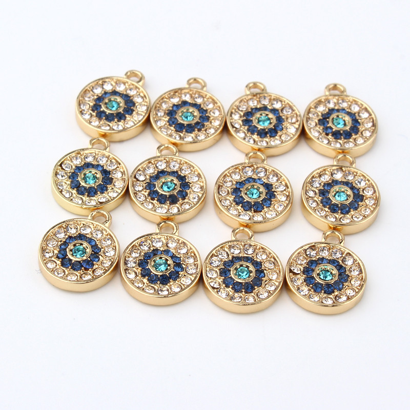 5 bucăți de aur de epocă, cercei rotunji mici, brățară, descoperiri, modă, lucrate manual, cu strasuri, colier, pandantiv, bijuterii