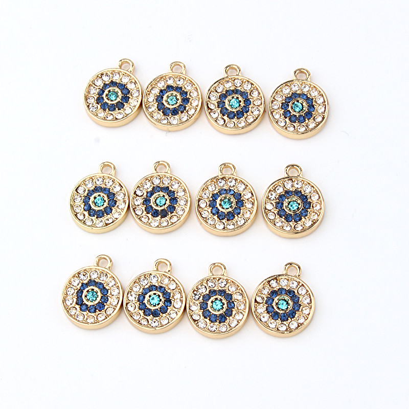 5 bucăți de aur de epocă, cercei rotunji mici, brățară, descoperiri, modă, lucrate manual, cu strasuri, colier, pandantiv, bijuterii