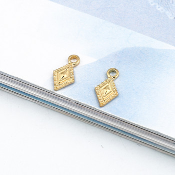 5 τμχ Small Rhombus Cross Alloy Charms Eardrop Findings Diy Personality Earrings Κολιέ κρεμαστό κόσμημα Αξεσουάρ κοσμήματος C206