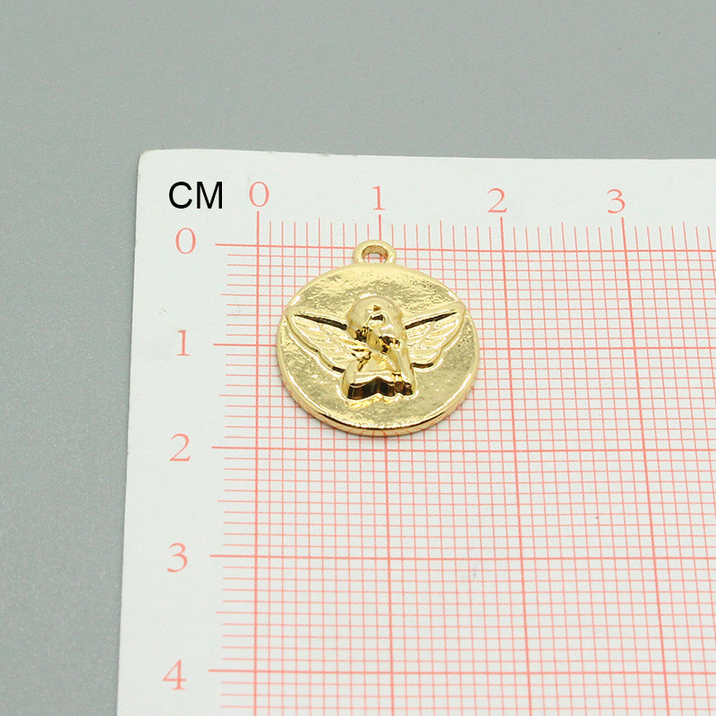 6db Gótikus Arany Ámor Angyal fülbevaló Bűvész Ötvözet Medálok Nyaklánchoz Telefon Kulcstartó Barkács kiegészítő Vintage Ékszer Gyártmány