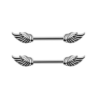 2 buc. 14G Bee Gecko Wing Nipple Rings Shield Cover Barbell Titanium Steel Piercing pentru mamelon pentru femei Piercing pentru sân pentru corp Bijuterii