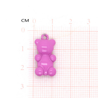 2db 23x12mm Ins Candy Bear réz fém bűbáj barkácsolás állat medálok nyaklánchoz karkötő fülbevaló divat ékszer kiegészítők