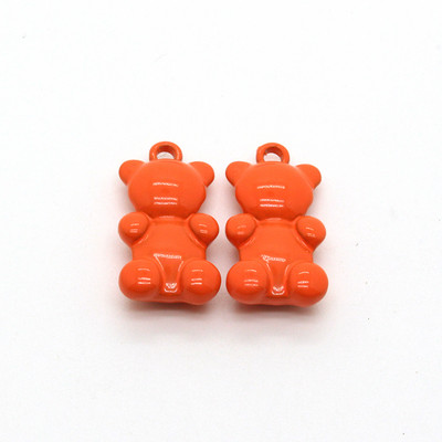2db 23x12mm Ins Candy Bear réz fém bűbáj barkácsolás állat medálok nyaklánchoz karkötő fülbevaló divat ékszer kiegészítők