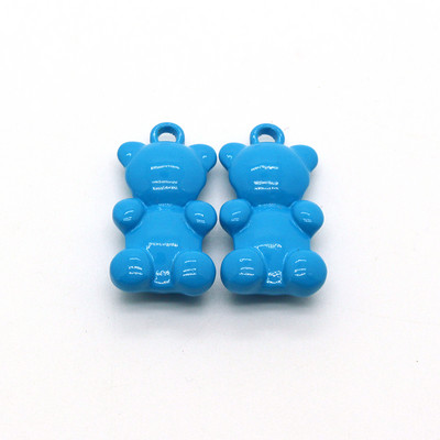 2db 23x12mm Ins Candy Bear réz fém bűbáj barkácsolás állat medálok nyaklánchoz karkötő fülbevaló divat ékszer kiegészítők