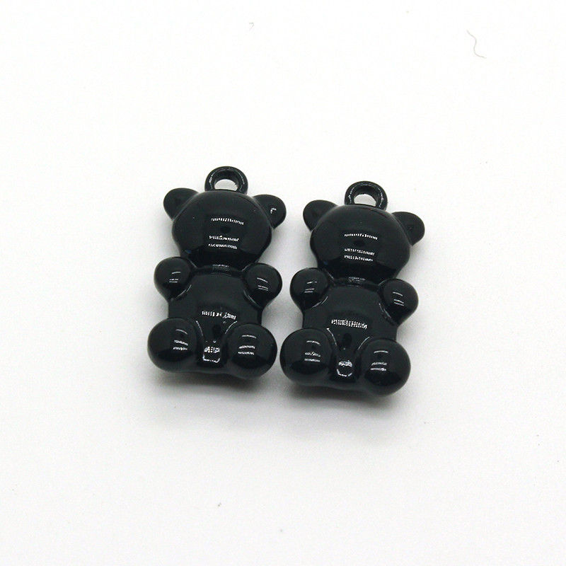 2db 23x12mm Ins Candy Bear réz fém bűbáj barkácsolás állat medálok nyaklánchoz karkötő fülbevaló divat ékszer kiegészítők