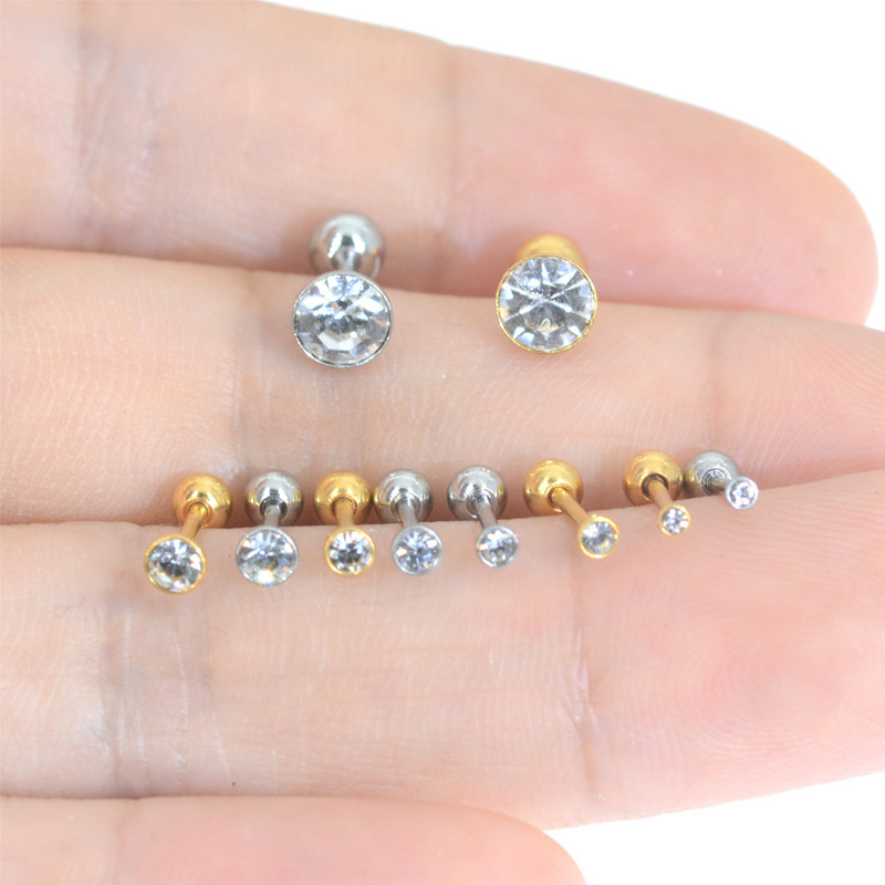 1 buc 20G 0.8mm 1.5-5mm Piercing pentru ureche din oțel chirurgical, inel mic pentru nas, canapea, cartilajul urechii, Helix, piercing pentru corp, bijuterii