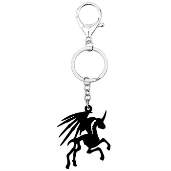 NEWEI Halloween Acrylic Horror Skeleton Horse Skull Unicorn σκουλαρίκια Μοντέρνα Drop Dangle Δώρα Κοσμήματα για γυναίκες κορίτσια