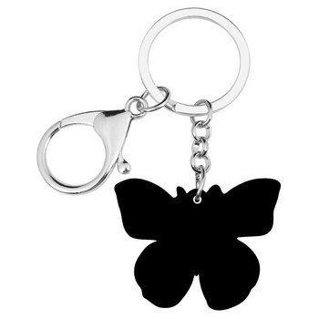 NEWEI Acrylic Morpho Butterfly Insect Keychain Long Printing Animal Keyring Γυναικείες ανοιξιάτικες τσάντες τσάντα κοσμήματα αυτοκινήτου Αξεσουάρ