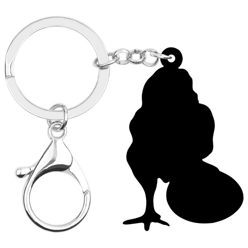 Newei Ouă Acrilice Pui Pui Breloc Breloc Animal drăguț Breloc Bijuterii Pentru Femei Copii Cadouri Geanta de mașină Decorare portofel