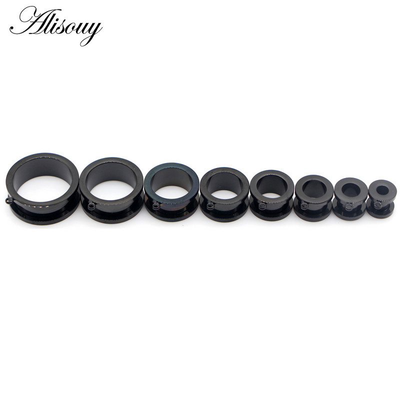 Alisouy 2 buc. Bricolaj pandantiv dangle, scripete din oțel inoxidabil, dopuri pentru urechi, tuneluri cu șuruburi, brancardiere, piercing pentru corp, bijuterii, cercei, expansor