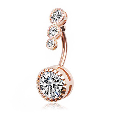 1 buc. Inel sexy pentru buric atârnat pentru buric Inele pentru buton de cristal de modă 14G Cz oțel chirurgical Piercing pentru buric bijuterii