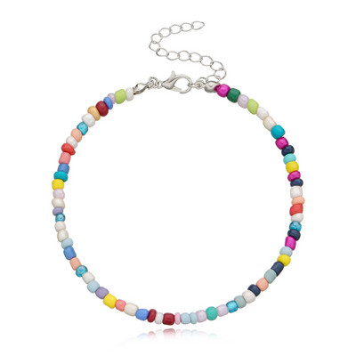 DoreenBeads Bratara de glezna colorata reglabila pe picior Picior Bijuterii la modă pentru femei 21,5 cm.