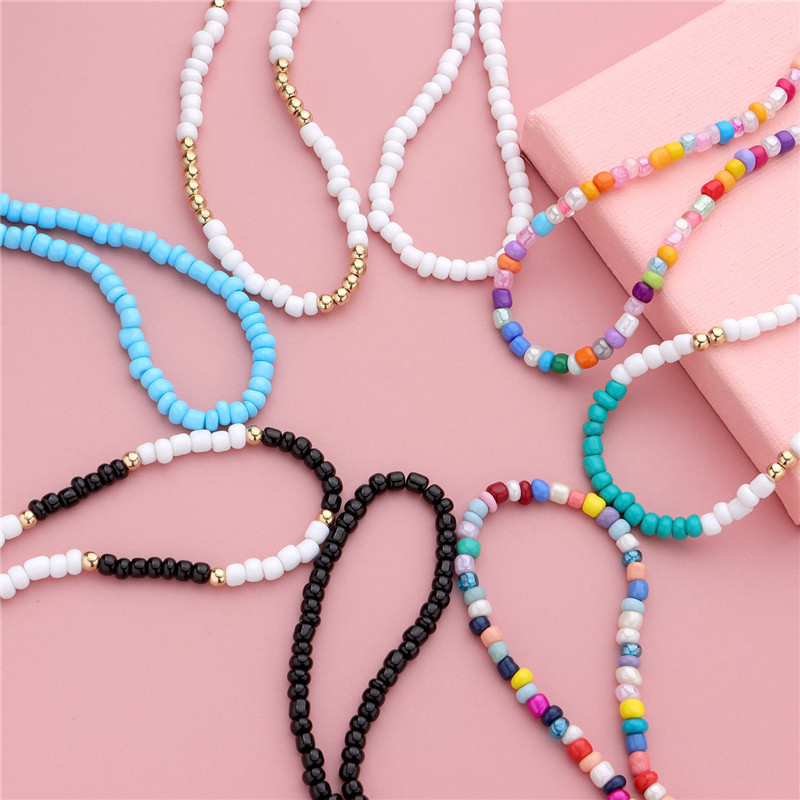 DoreenBeads Bratara de glezna colorata reglabila pe picior Picior Bijuterii la modă pentru femei 21,5 cm.