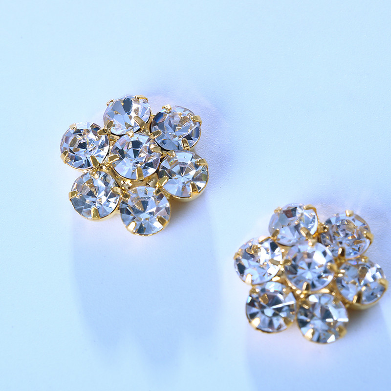 2 tk Seksikas lilleline kristallist lõhenemisküünte rõngad kleebised ilma augustamiseta kivikivist rinnaehted naistele võlts augustamise ehted