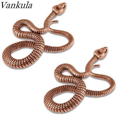 Vankula 2 buc. Greutăți pentru urechi cu șarpe suspendate pentru urechi întinse Indicatori dopuri pentru urechi Tuneluri de piercing pentru corp Bijuterii pentru corp din oțel inoxidabil 316