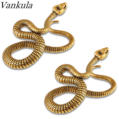 Vankula 2 buc. Greutăți pentru urechi cu șarpe suspendate pentru urechi întinse Indicatori dopuri pentru urechi Tuneluri de piercing pentru corp Bijuterii pentru corp din oțel inoxidabil 316