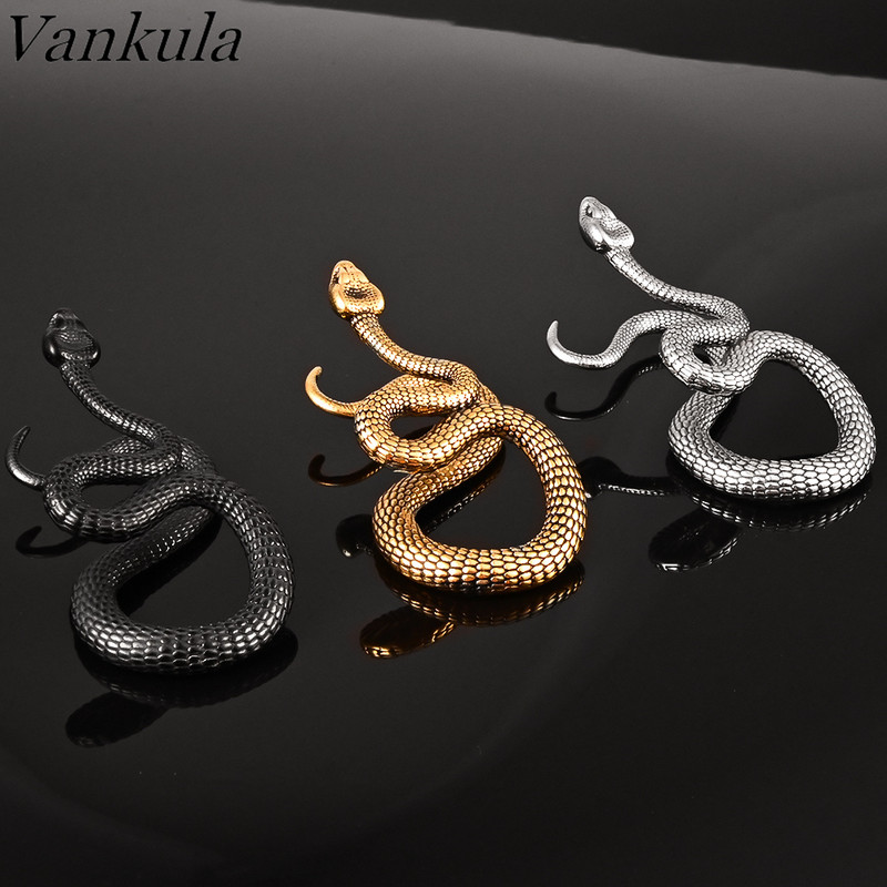 Vankula 2 buc. Greutăți pentru urechi cu șarpe suspendate pentru urechi întinse Indicatori dopuri pentru urechi Tuneluri de piercing pentru corp Bijuterii pentru corp din oțel inoxidabil 316