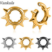 Vankula 2 buc. Greutăți pentru urechi pentru urechi întinse, dopuri de urechi din oțel inoxidabil, set de întindere, bijuterii pentru corp.