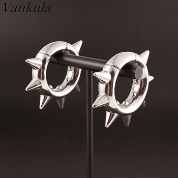 Vankula κρεμάστρα αυτιών 2 τμχ Βάρη για τεντωμένα αυτιά Μετρητές από ανοξείδωτο ατσάλι Ωτοασπίδες μετρητές Stretching Kit Fashion Body Jewelry
