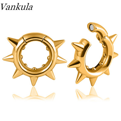 Vankula 2 buc. Greutăți pentru urechi pentru urechi întinse, dopuri de urechi din oțel inoxidabil, set de întindere, bijuterii pentru corp.