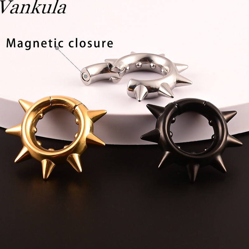 Vankula 2 buc. Greutăți pentru urechi pentru urechi întinse, dopuri de urechi din oțel inoxidabil, set de întindere, bijuterii pentru corp.