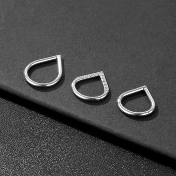 Δαχτυλίδι διάτρησης μύτης Ρινική περιχειρίδα από τιτάνιο με αρθρωτό δαχτυλίδι με αρθρωτό δαχτυλίδι Opal Nariz Διάτρηση χόνδρου αυτιού Tragus Septum Jewelry