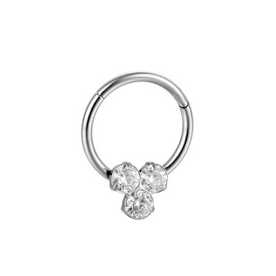 Prsten za piercing za nos Narukvica za nos Segment od titanijskog čelika Zglobni prsten Opal Nariz Nakit za piercing ušne hrskavice Tragus Septum