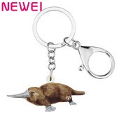 Brelocuri Newei Acrilic Maro Duckbil Platypus Breloc Breloc Bijuterii Animale cu imprimare lungă pentru Adolescenți Copii Fete Cadou Accesorii de petrecere