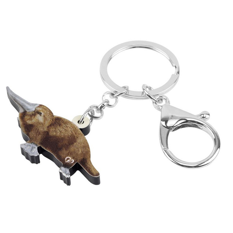 Brelocuri Newei Acrilic Maro Duckbil Platypus Breloc Breloc Bijuterii Animale cu imprimare lungă pentru Adolescenți Copii Fete Cadou Accesorii de petrecere