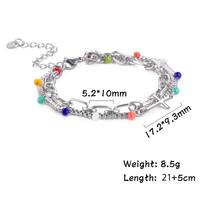 Skyrim Brățară Boema cu mai multe straturi pe picior femei din oțel inoxidabil cruce gleznă picior lanț gleznă accesorii de plajă bijuterii