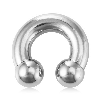 1PC 0G-8G Oțel chirurgical Piercing Septum Bijuterii Ecartament pentru ureche Barbelle circulare Potcoavă Piercing pentru ureche Greutăți Extensor de targă