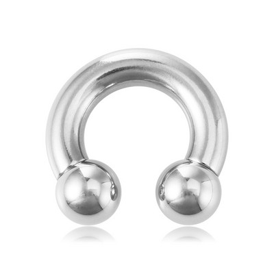 1PC 0G-8G Oțel chirurgical Piercing Septum Bijuterii Ecartament pentru ureche Barbelle circulare Potcoavă Piercing pentru ureche Greutăți Extensor de targă