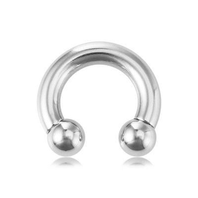 1PC 0G-8G Oțel chirurgical Piercing Septum Bijuterii Ecartament pentru ureche Barbelle circulare Potcoavă Piercing pentru ureche Greutăți Extensor de targă