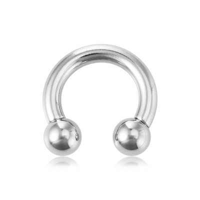 1PC 0G-8G Oțel chirurgical Piercing Septum Bijuterii Ecartament pentru ureche Barbelle circulare Potcoavă Piercing pentru ureche Greutăți Extensor de targă