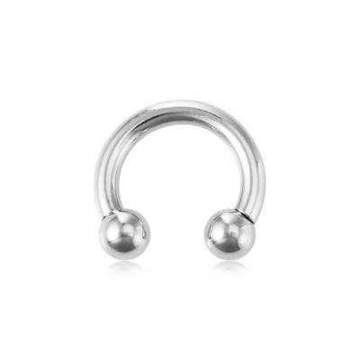 1PC 0G-8G Oțel chirurgical Piercing Septum Bijuterii Ecartament pentru ureche Barbelle circulare Potcoavă Piercing pentru ureche Greutăți Extensor de targă